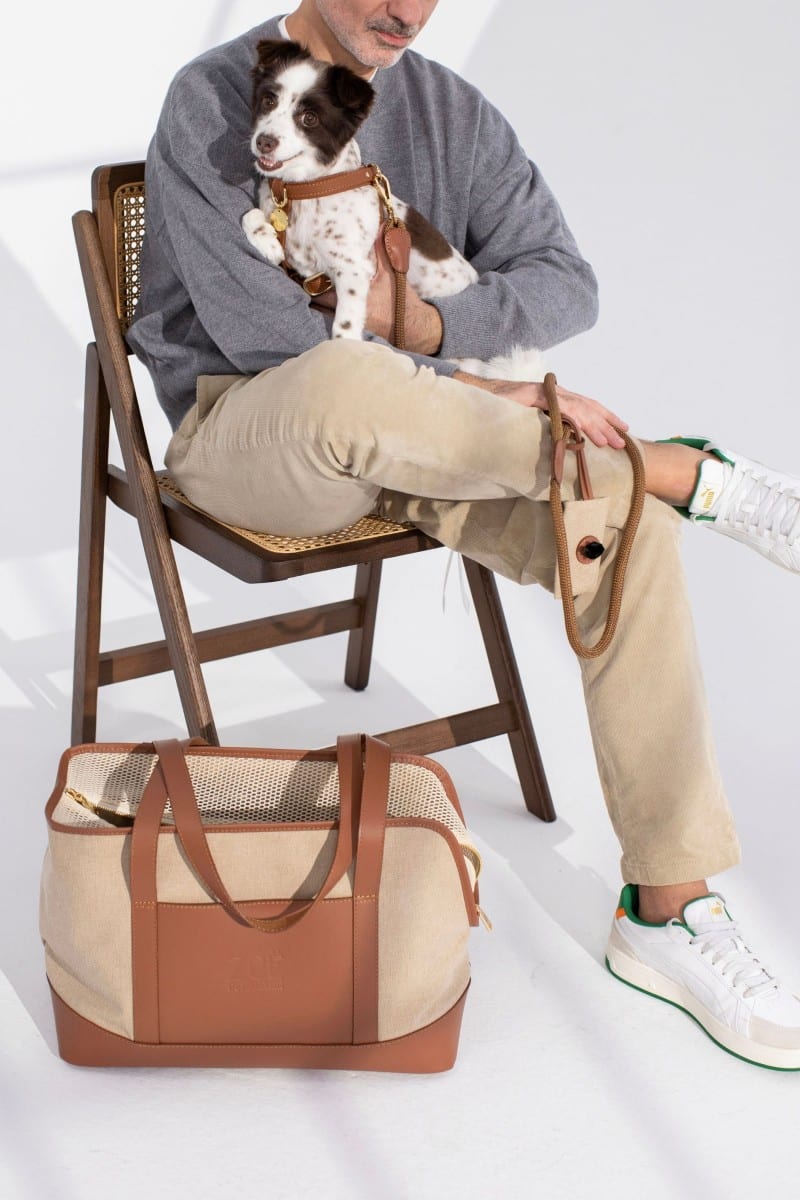 CARAMEL BROWN POOP BAG HOLDER