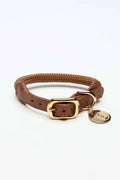 LOOP COLLAR IN CARAMEL BROWN