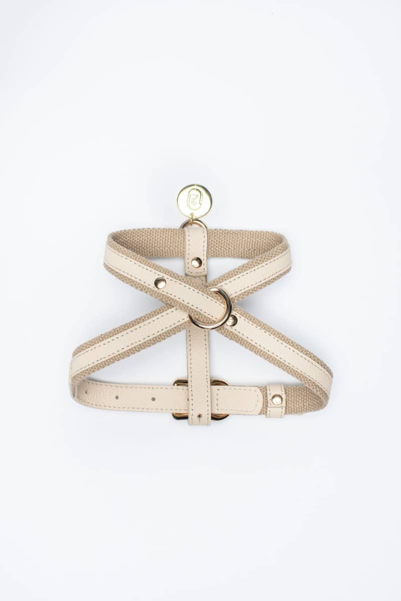 CROSS HARNESS IN BEIGE