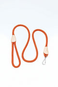 LOOP LEASH IN RUSTY ORANGE | GOLD / SILVER