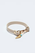 CHARM COLLAR IN BEIGE