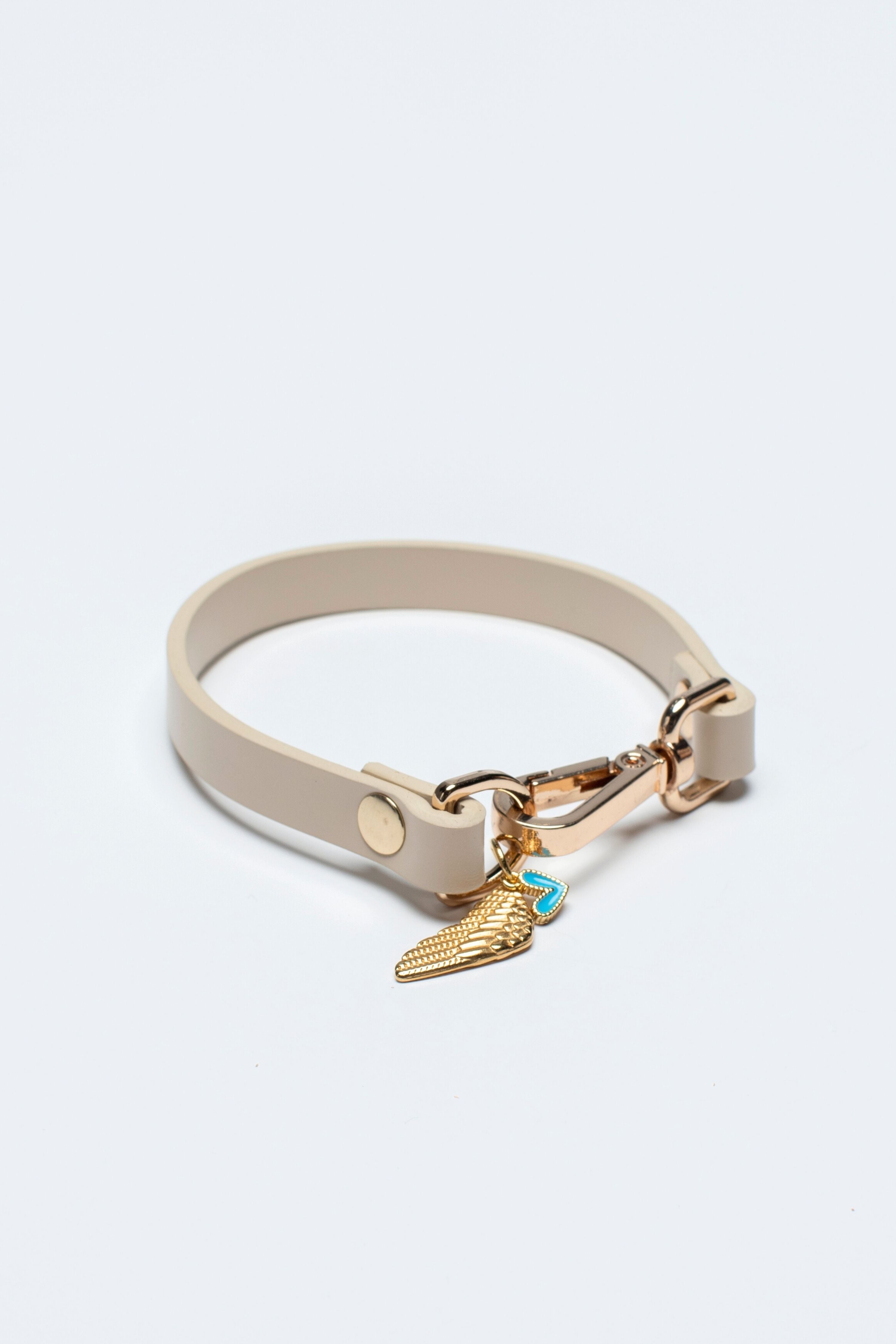 CHARM COLLAR IN BEIGE