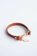 CHARM COLLAR IN BROWN