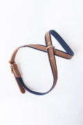 CROSS HARNESS IN BROWN & NAVY