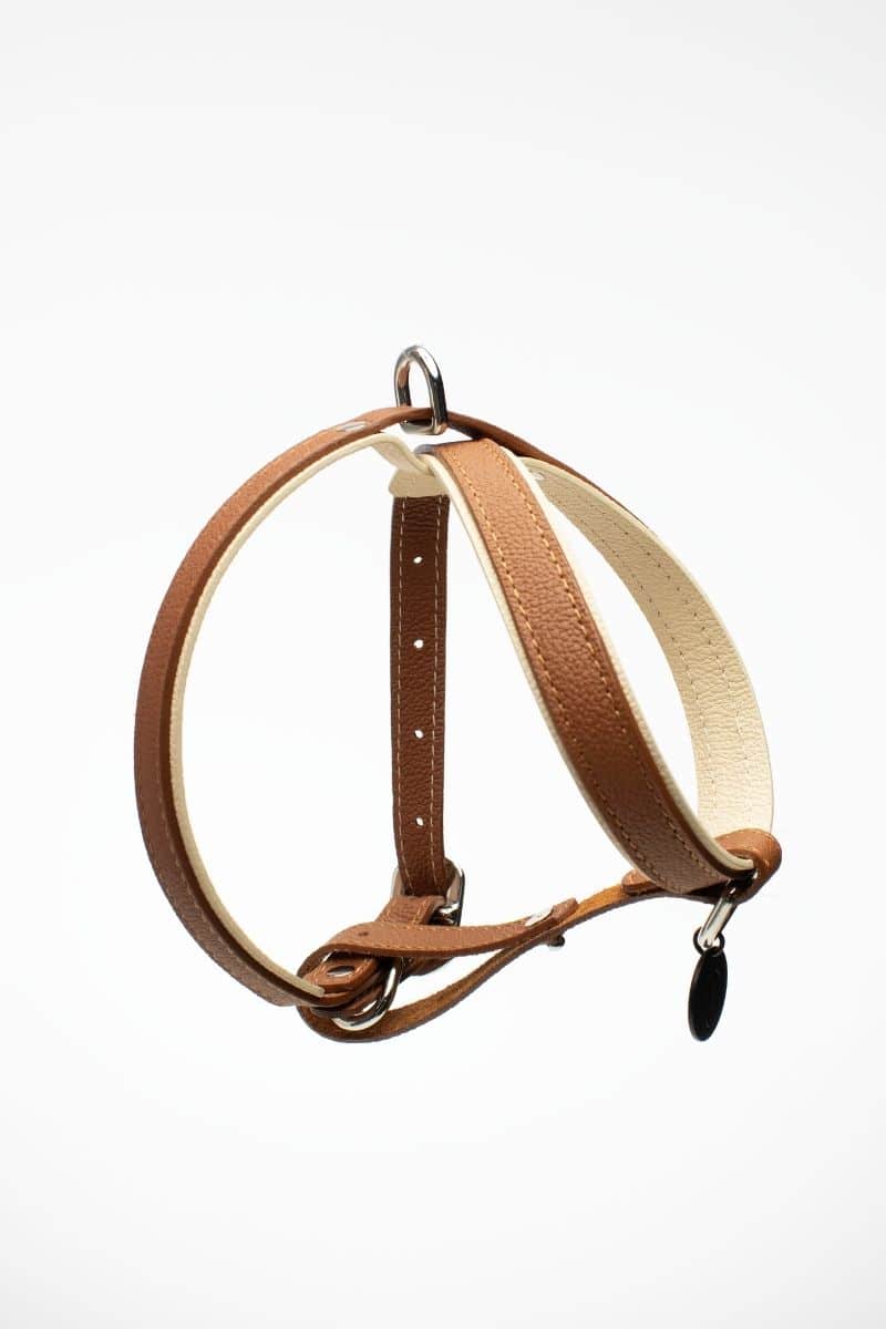 CROSS HARNESS IN CARAMEL-BEIGE