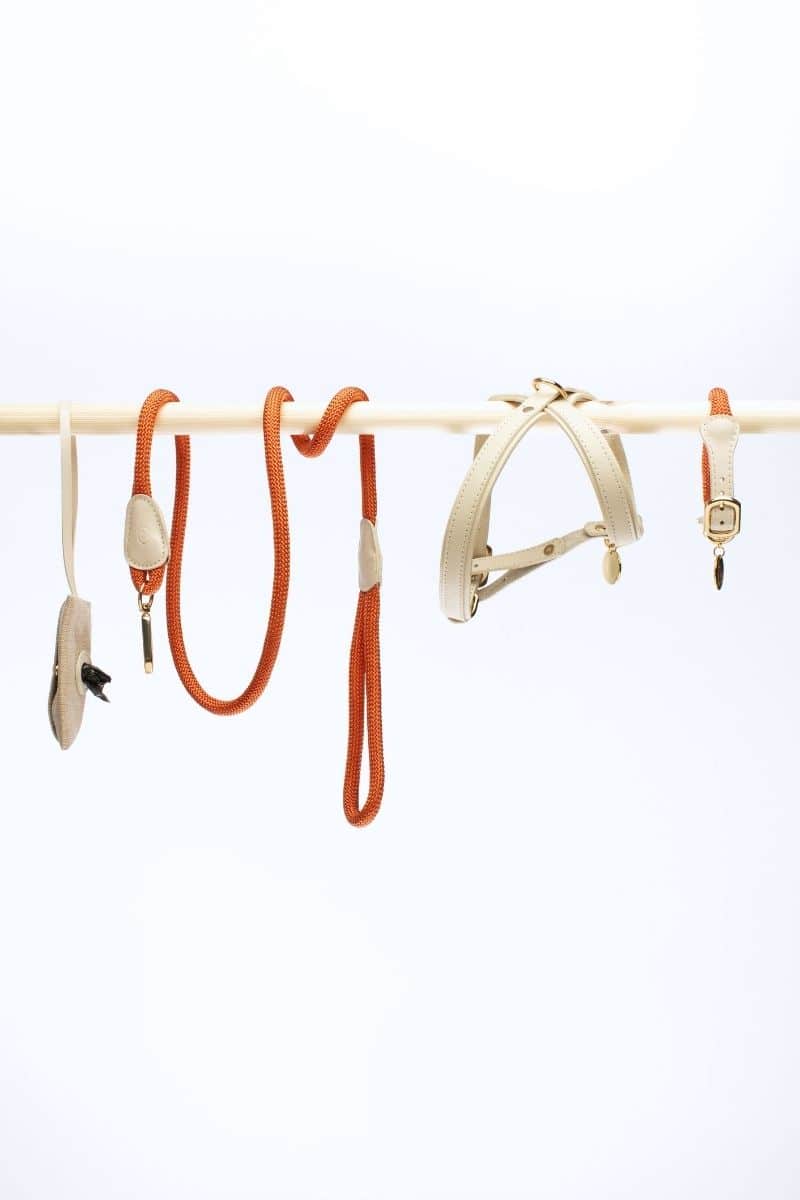 CROSS HARNESS IN IVORY BEIGE