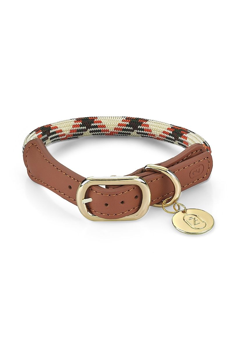 LOOP COLLAR CARAMEL MIX | GOLD