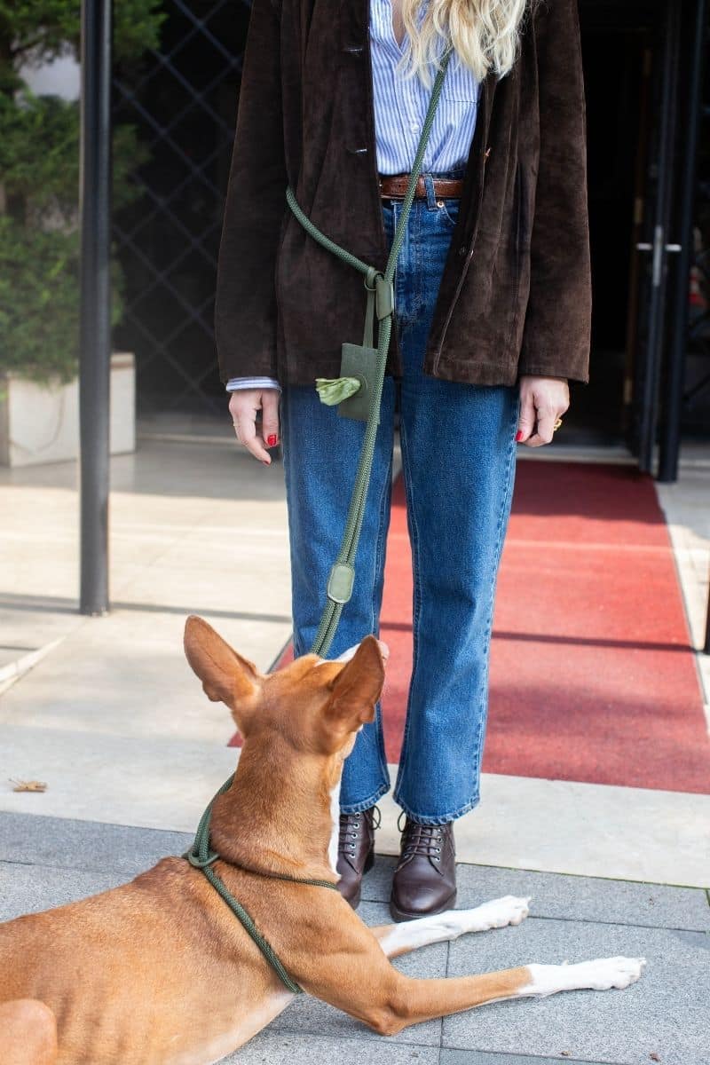 ARMY GREEN POOP BAG HOLDER