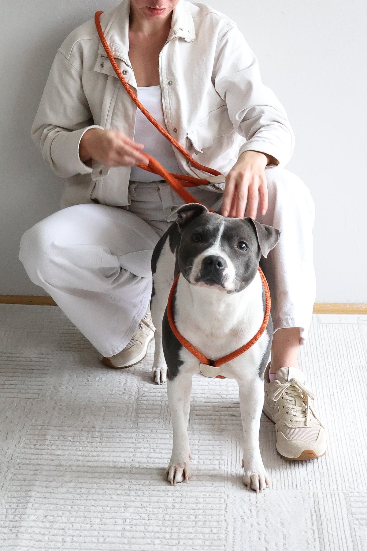 ALL IN 1 LOOP HARNESS IN RUSTY ORANGE BEIGE