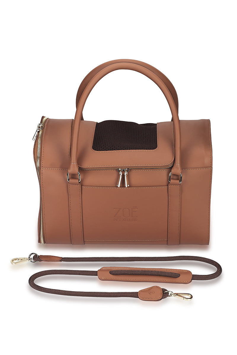 AIR CARRIER IN CARAMEL BROWN