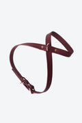 CROSS HARNESS IN VINTAGE BURGUNDY
