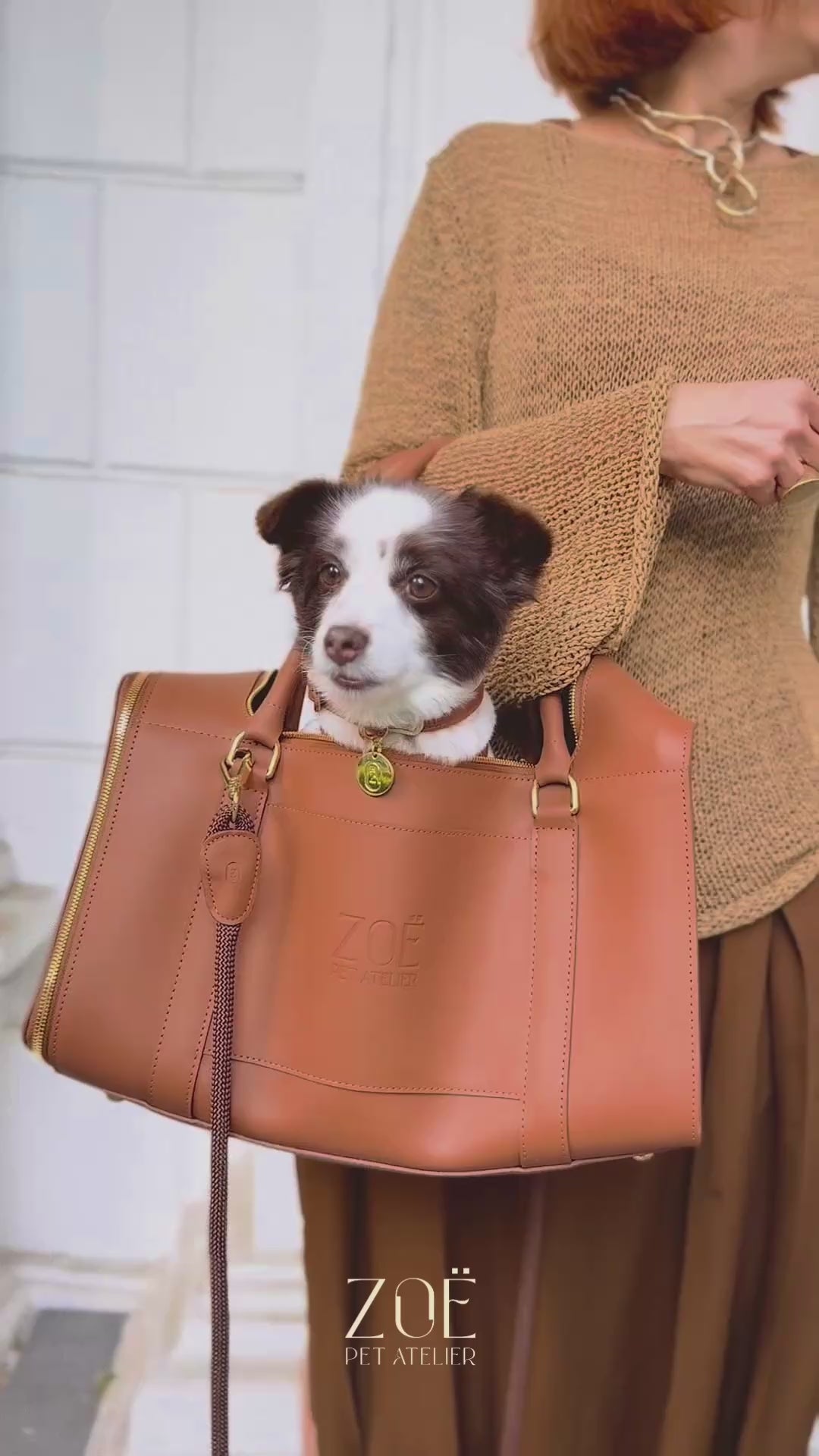 AIR CARRIER IN CARAMEL BROWN